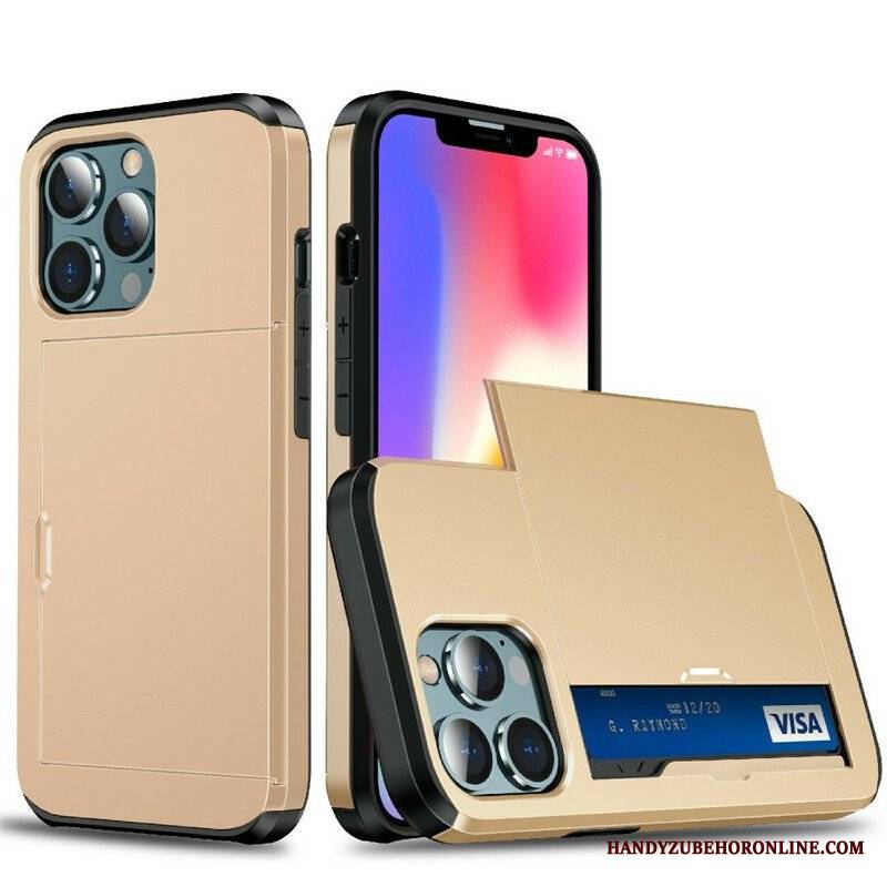 Etui do iPhone 13 Pro Max Posiadacz Karty Z Zamkiem Błyskawicznym