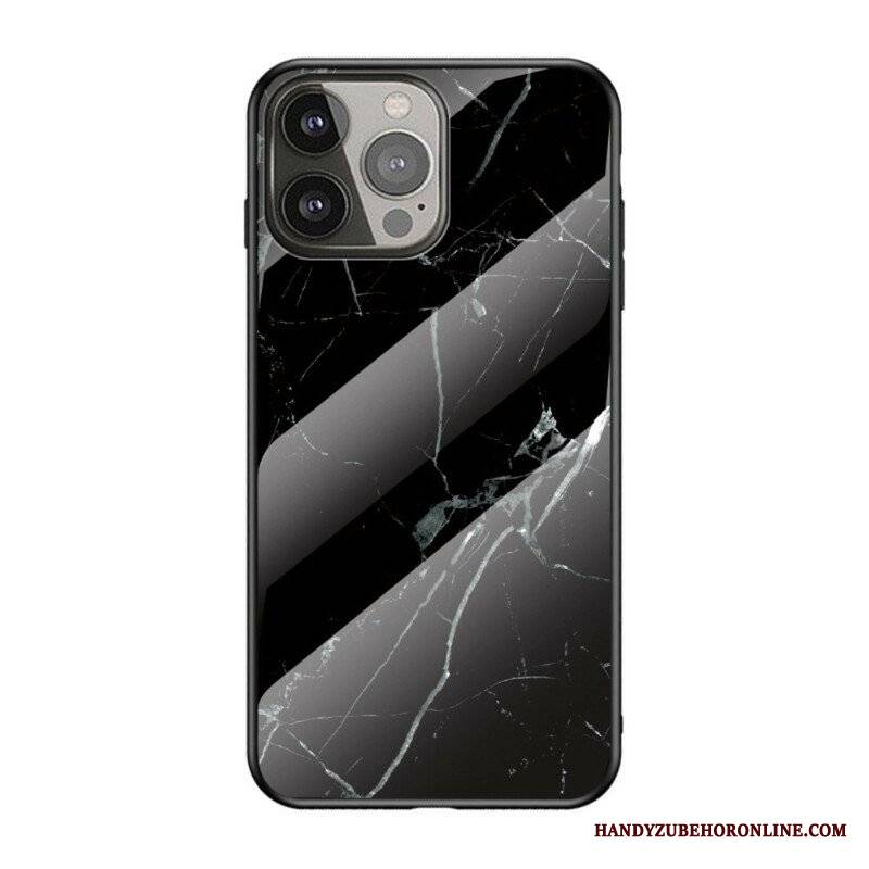 Etui do iPhone 13 Pro Szkło Hartowane W Kolorach Marmuru