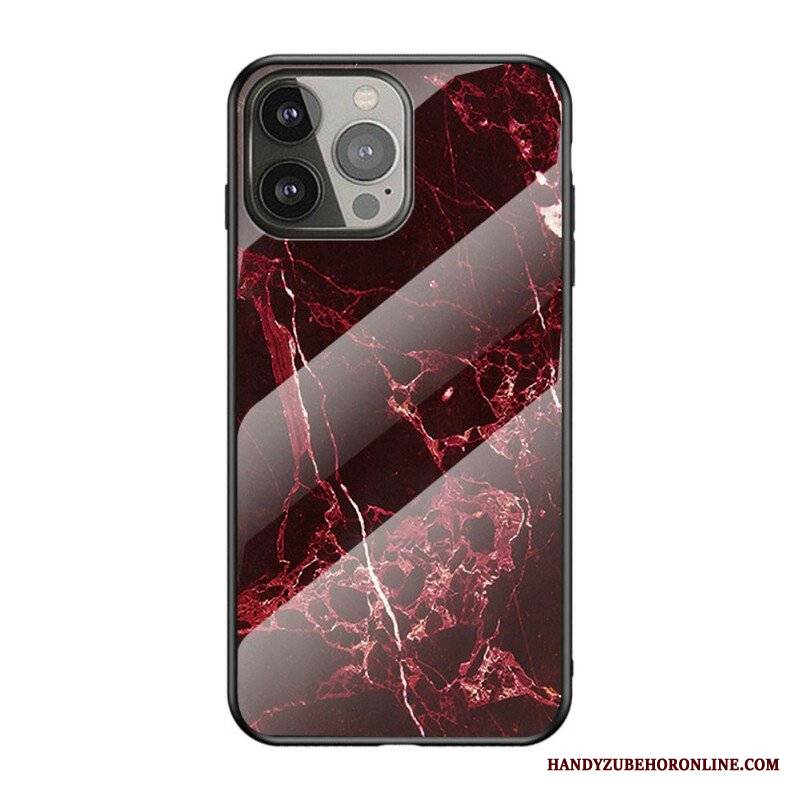 Etui do iPhone 13 Pro Szkło Hartowane W Kolorach Marmuru