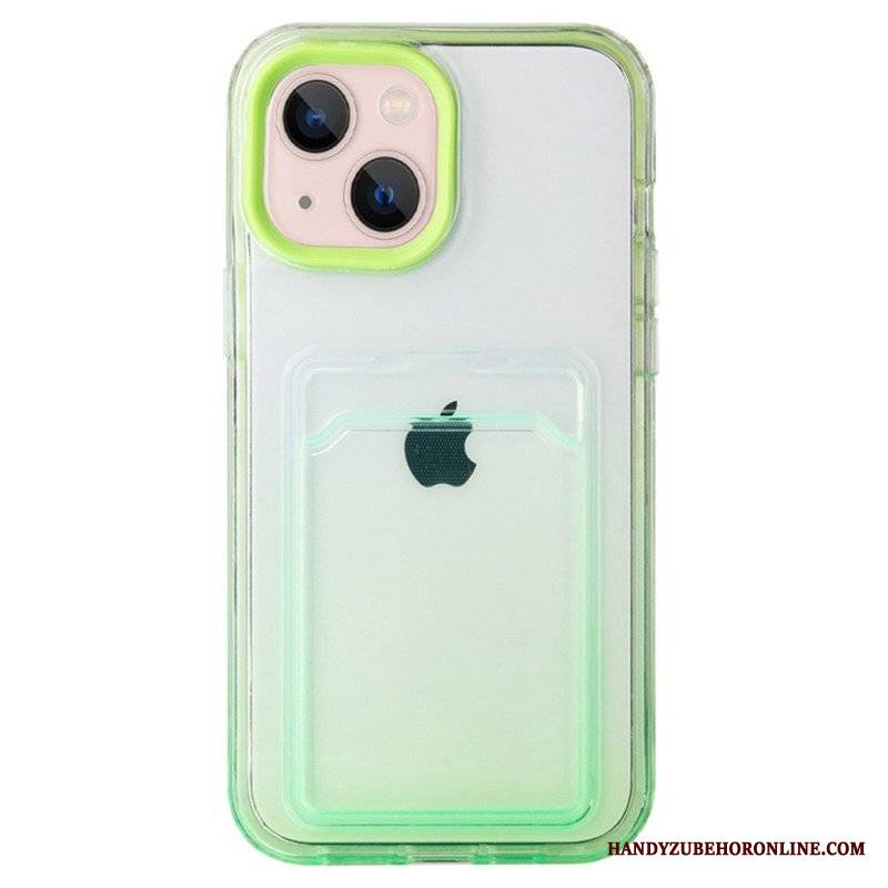 Etui do iPhone 14 Posiadacz Karty Gradientu