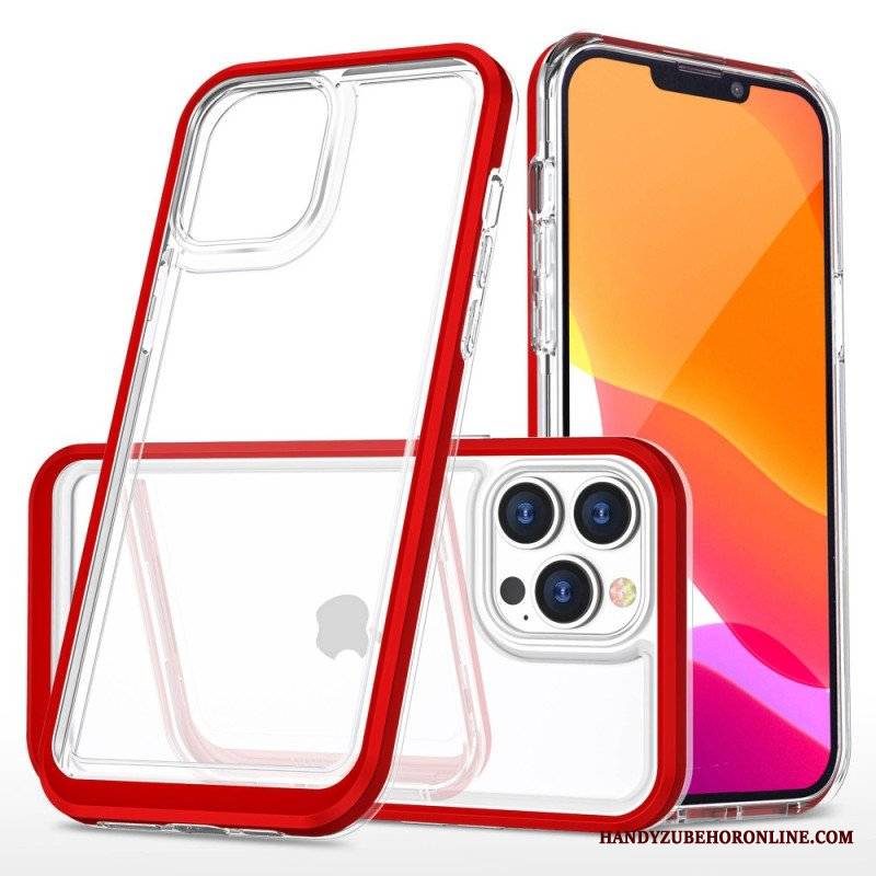 Etui do iPhone 14 Pro Krawędzie W Kolorze Kryształu