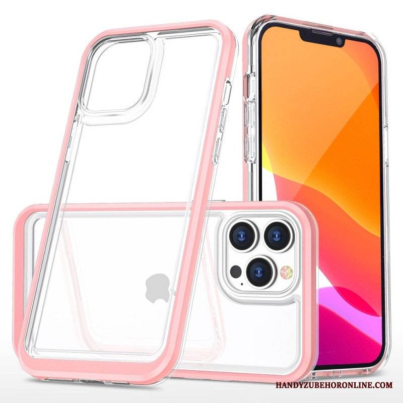 Etui do iPhone 14 Pro Krawędzie W Kolorze Kryształu