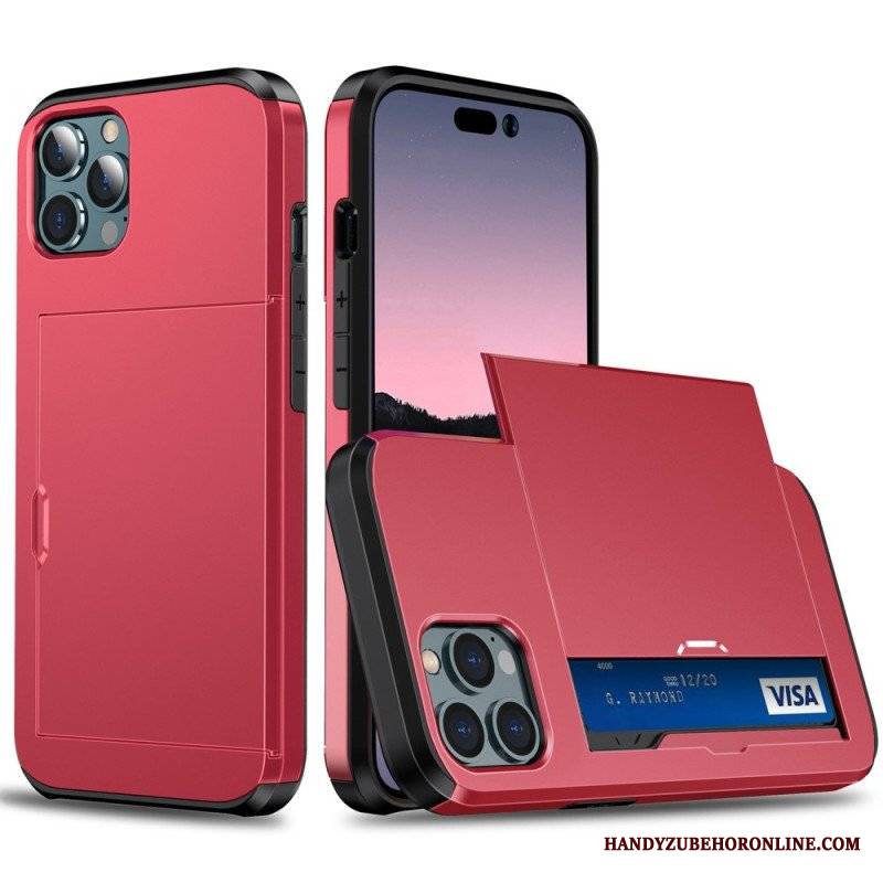 Etui do iPhone 14 Pro Max Dwa Zapinane Na Zamek Etui Na Karty