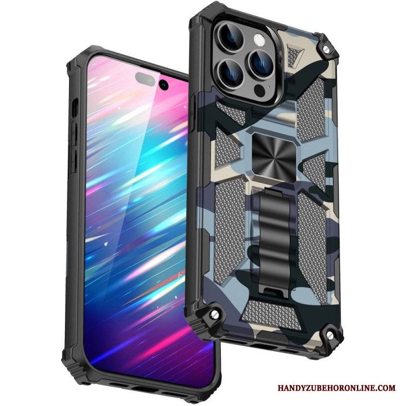 Etui do iPhone 14 Pro Max Zdejmowane Wsparcie Kamuflażu