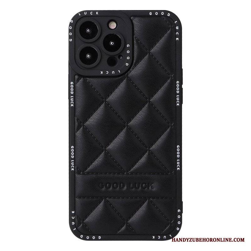 Etui do iPhone 14 Pro Powodzenia Pikowane