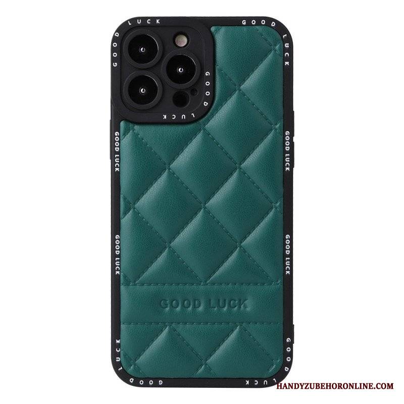 Etui do iPhone 14 Pro Powodzenia Pikowane