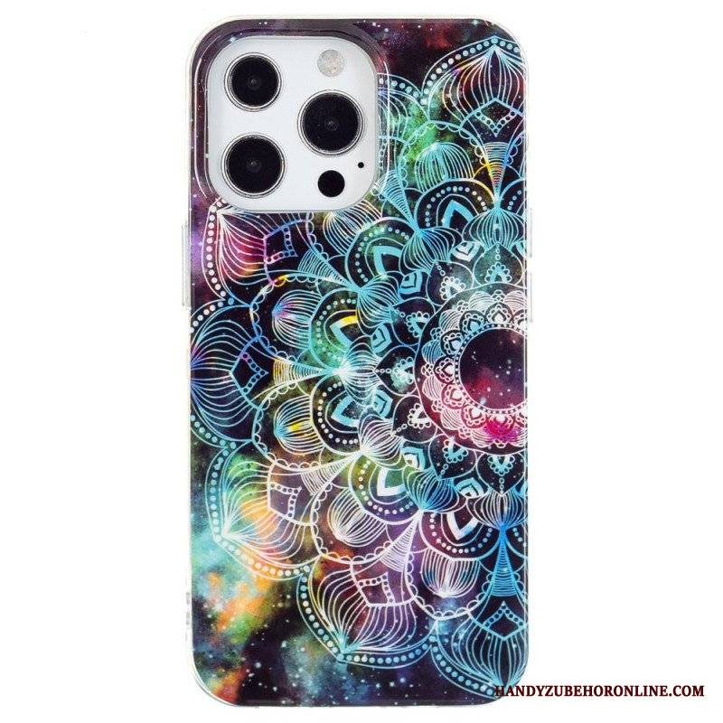 Etui do iPhone 15 Pro Fluorescencyjna Mandala