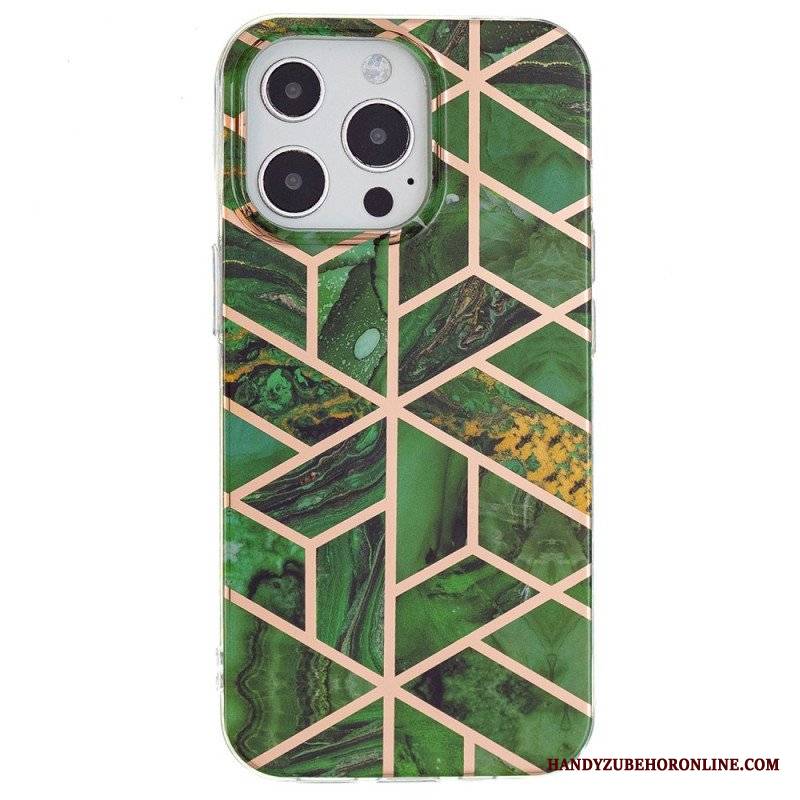 Etui do iPhone 15 Pro Marmur Geometryczny