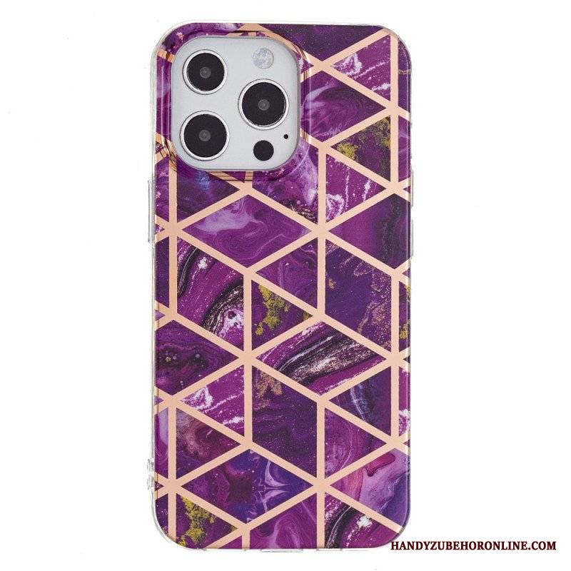 Etui do iPhone 15 Pro Marmur Geometryczny