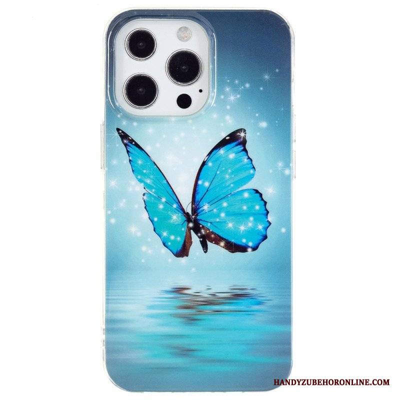 Etui do iPhone 15 Pro Max Fluorescencyjne Motyle