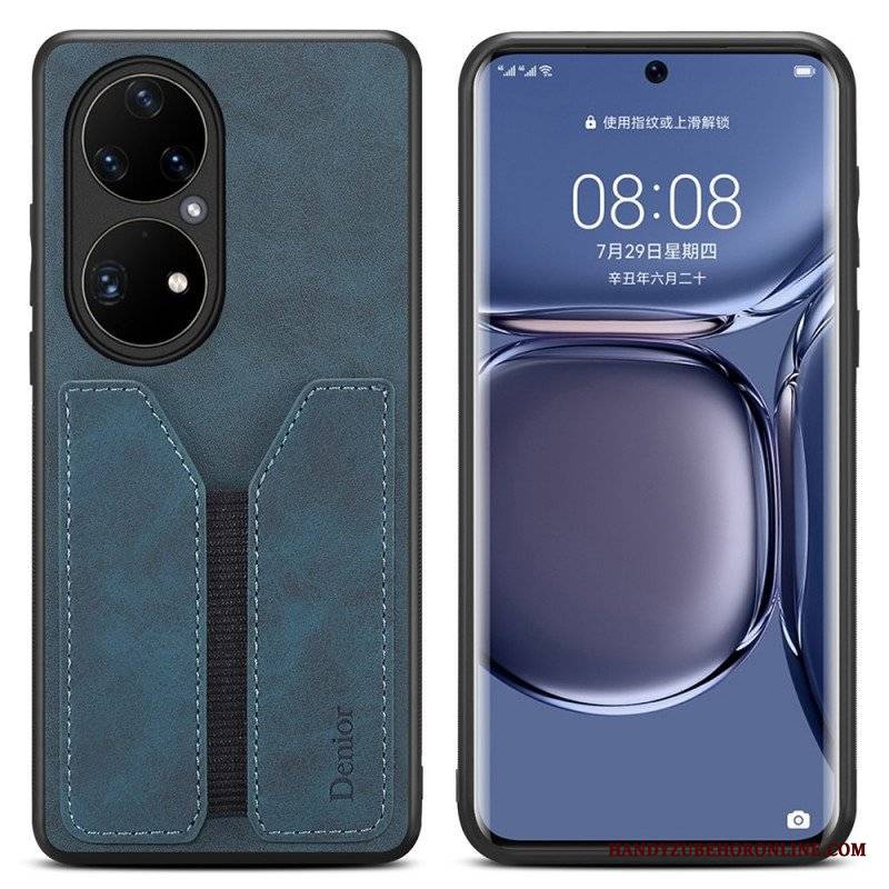 Futerały do Huawei P50 Pro Elastyczne Etui Na Karty Denior