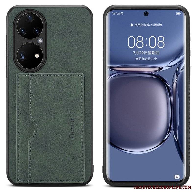 Futerały do Huawei P50 Pro Posiadacz Karty Denior