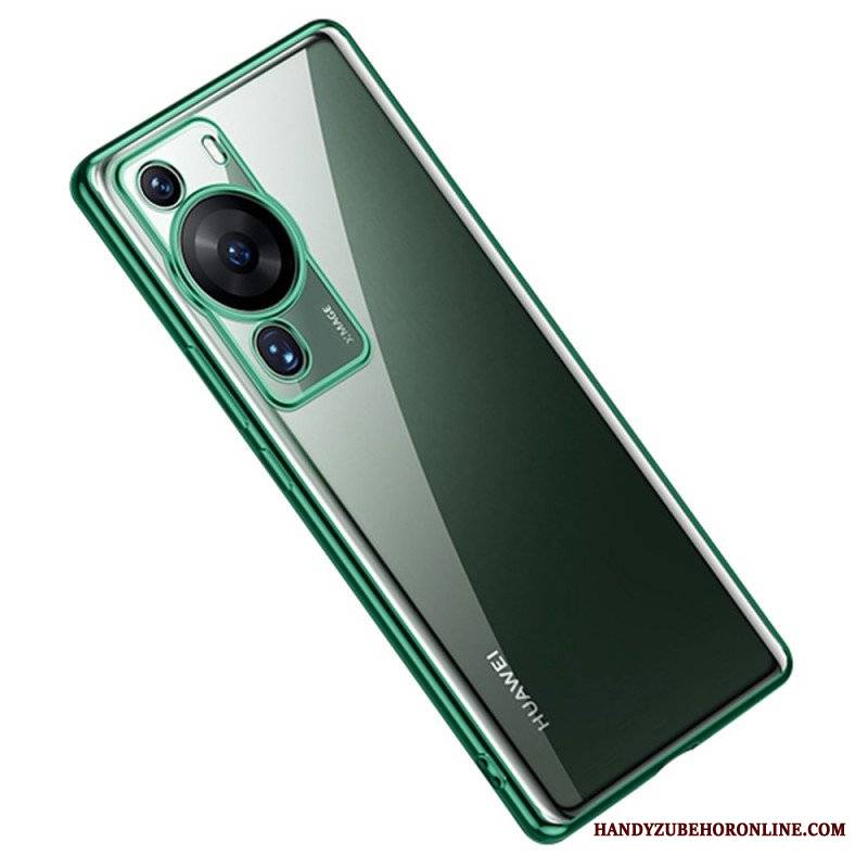 Futerały do Huawei P60 Pro Przezroczyste Metalowe Krawędzie Sulada