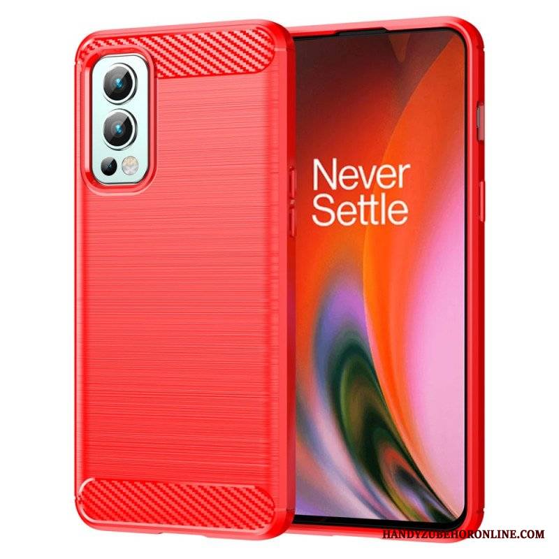 Futerały do OnePlus Nord 2 5G Szczotkowane Włókno Węglowe