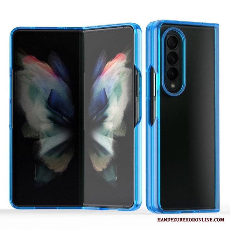 Futerały do Samsung Galaxy Z Fold 3 5G Przezroczyste Kolorowe Krawędzie