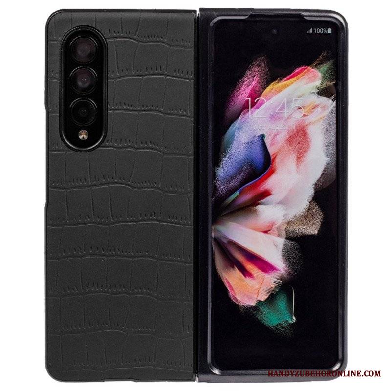 Futerały do Samsung Galaxy Z Fold 4 Wytłaczany Krokodyl