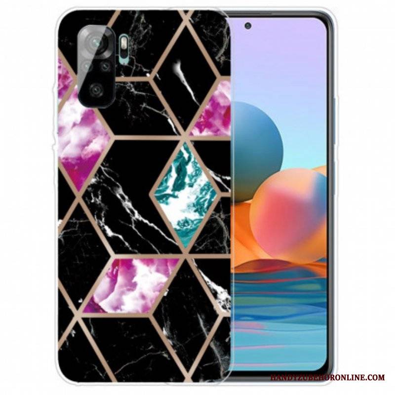 Futerały do Xiaomi Redmi Note 10 / 10S Marmur O Intensywnej Geometrii