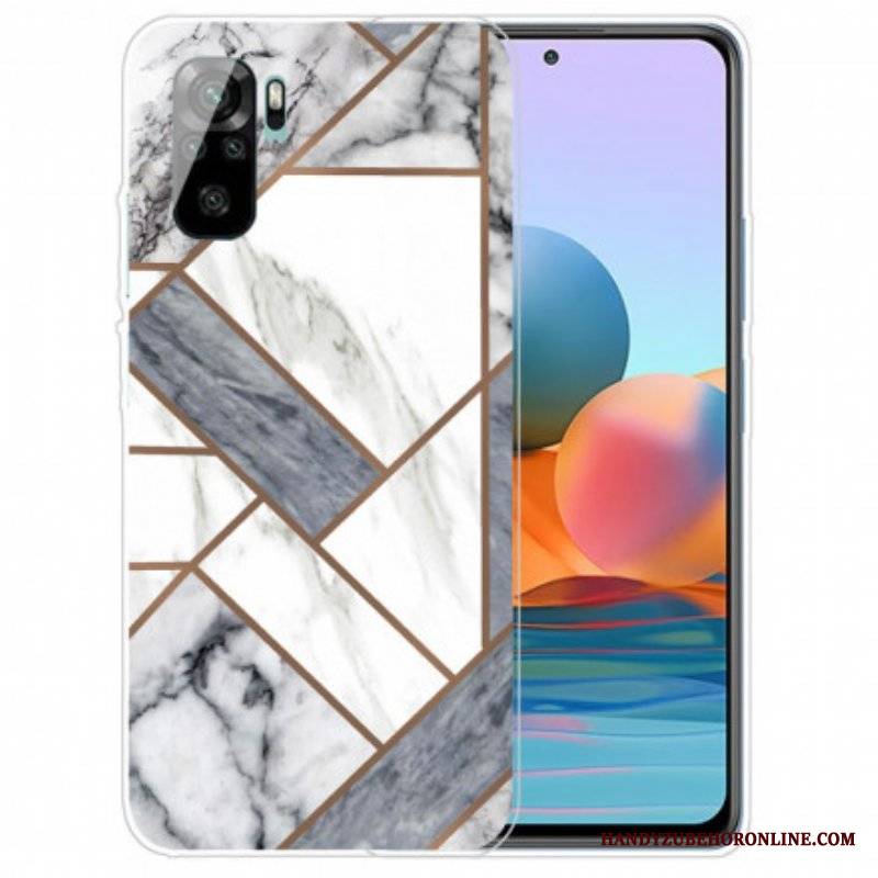 Futerały do Xiaomi Redmi Note 10 / 10S Marmur O Intensywnej Geometrii