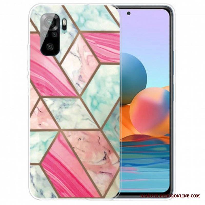 Futerały do Xiaomi Redmi Note 10 / 10S Marmur O Intensywnej Geometrii