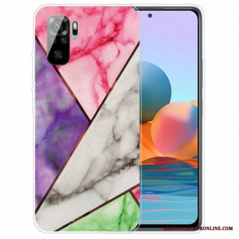 Futerały do Xiaomi Redmi Note 10 / 10S Marmur O Intensywnej Geometrii