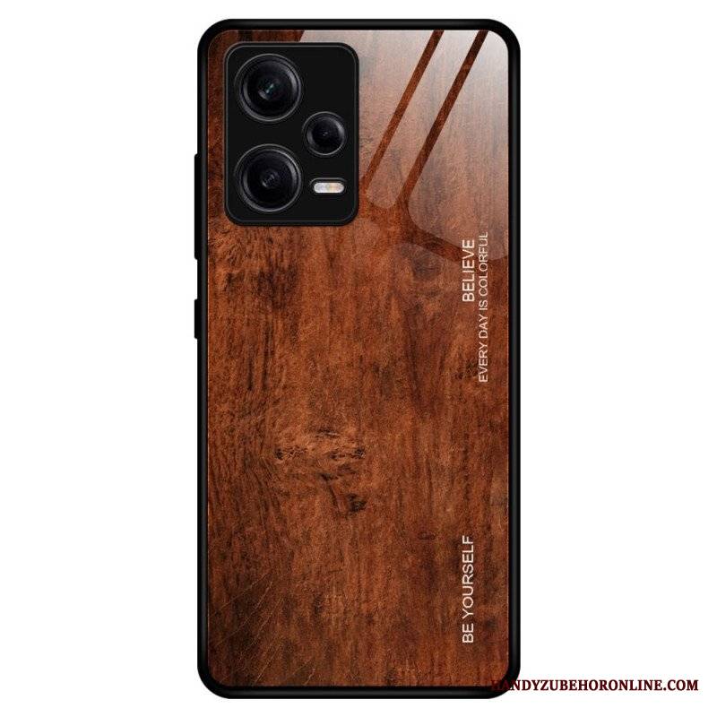 Futerały do Xiaomi Redmi Note 12 Pro Szkło Hartowane W Stylu Drewna