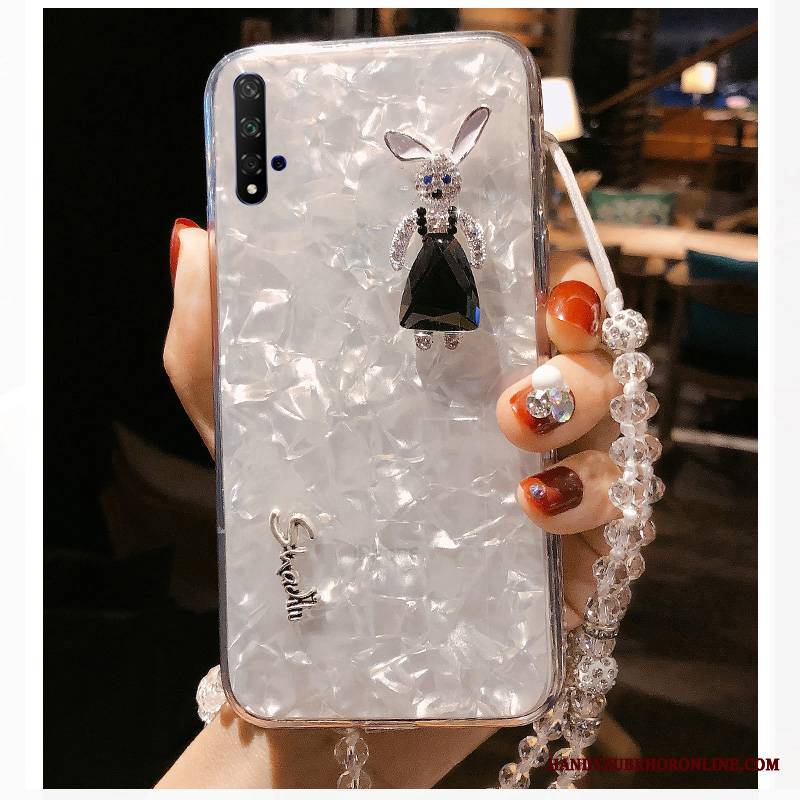 Honor 20 Futerał Rhinestone Etui Na Telefon Moda Anti-fall Wiszące Ozdoby Ochraniacz Cienka