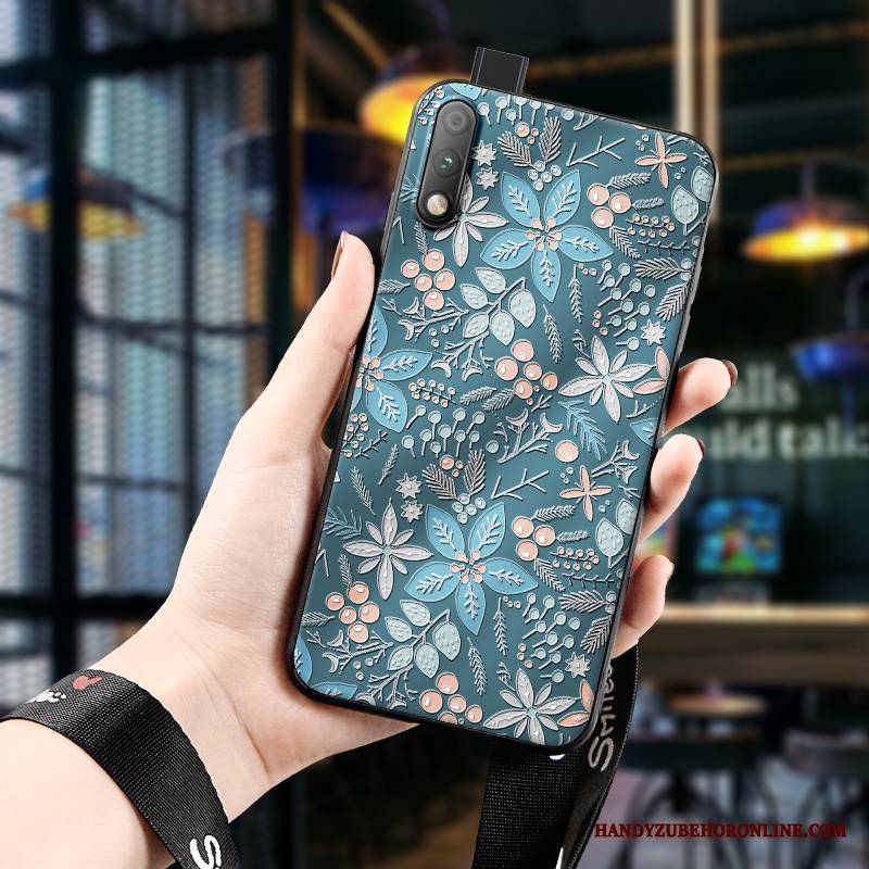 Honor 9x Futerał Ochraniacz Niebieski Miękki Etui Anti-fall Nowy Modna Marka