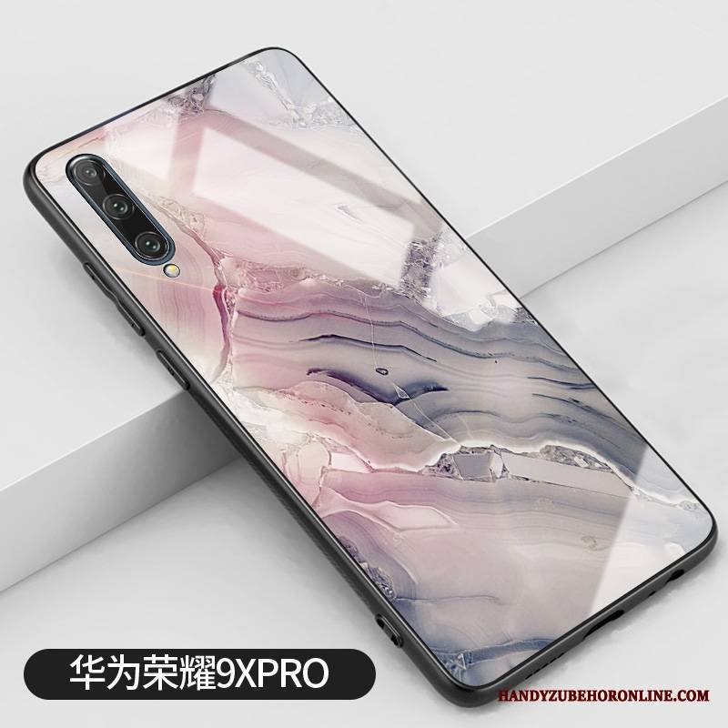 Honor 9x Pro Futerał Anti-fall Silikonowe Etui Purpurowy Proste Duży Etui Na Telefon