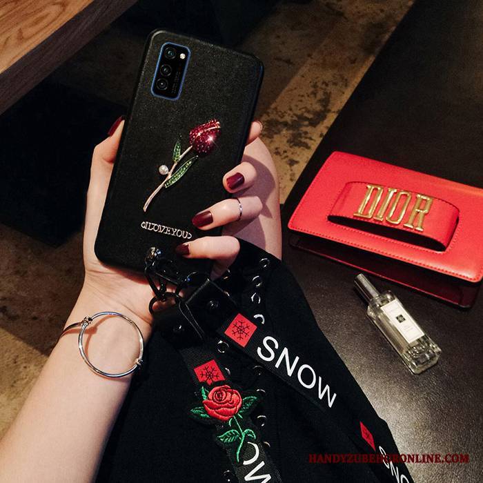 Honor View30 Pro Silikonowe Futerał Tendencja Czerwony Etui Różowy Etui Na Telefon