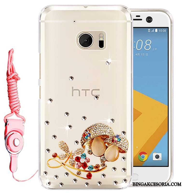 Htc 10 Ochraniacz Rhinestone Etui Na Telefon Telefon Komórkowy Różowe Futerał Silikonowe