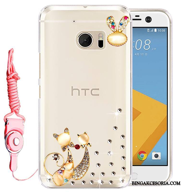 Htc 10 Ochraniacz Rhinestone Etui Na Telefon Telefon Komórkowy Różowe Futerał Silikonowe