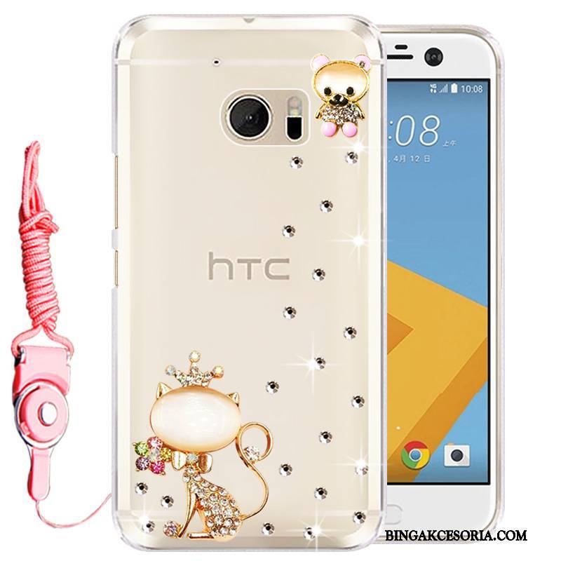 Htc 10 Ochraniacz Rhinestone Etui Na Telefon Telefon Komórkowy Różowe Futerał Silikonowe