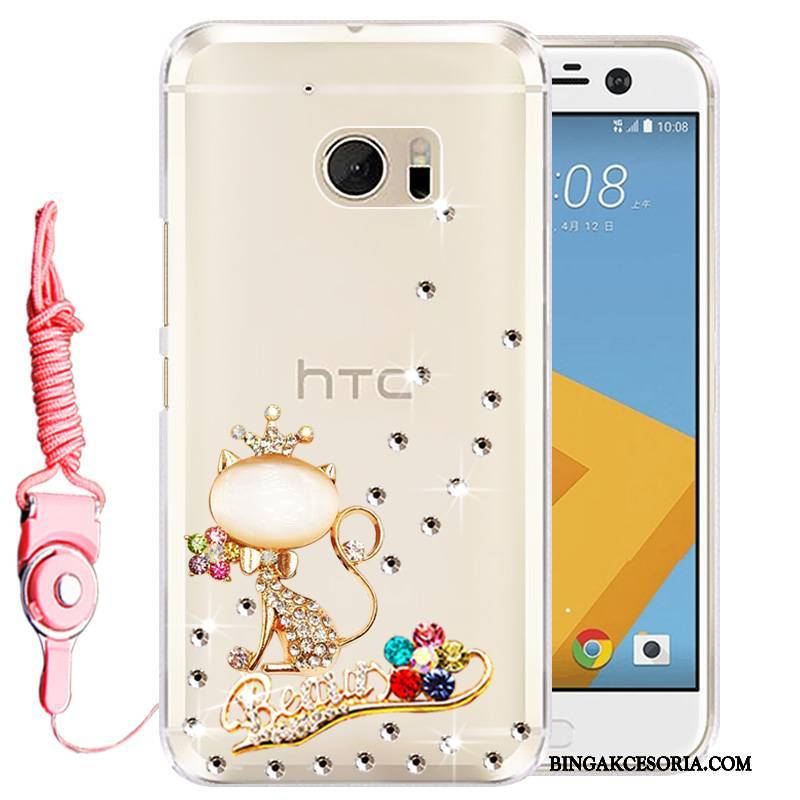 Htc 10 Ochraniacz Rhinestone Etui Na Telefon Telefon Komórkowy Różowe Futerał Silikonowe