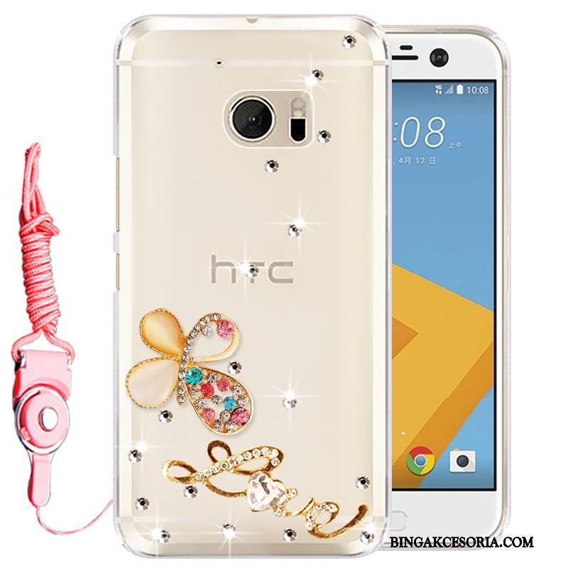 Htc 10 Ochraniacz Rhinestone Etui Na Telefon Telefon Komórkowy Różowe Futerał Silikonowe