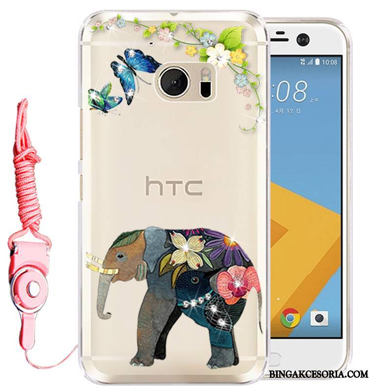 Htc Desire 10 Lifestyle Futerał Różowe Ochraniacz Etui Telefon Komórkowy Rhinestone Etui Na Telefon Silikonowe