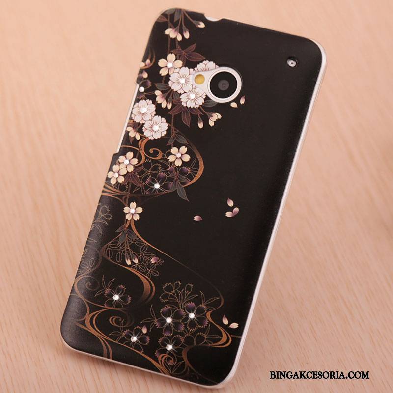 Htc One M7 Etui Na Telefon Futerał Ochraniacz Rhinestone Modna Marka Kolor Eleganckie