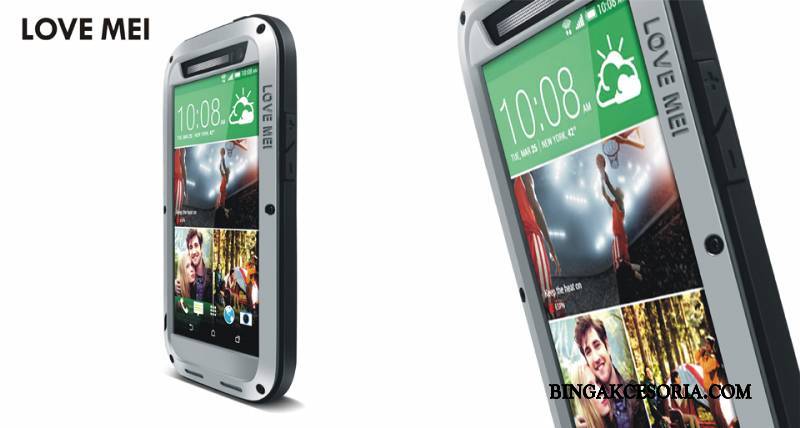 Htc One M8 Futerał All Inclusive Telefon Komórkowy Etui Trzy Mechanizmy Obronne Metal Czarny Ochraniacz