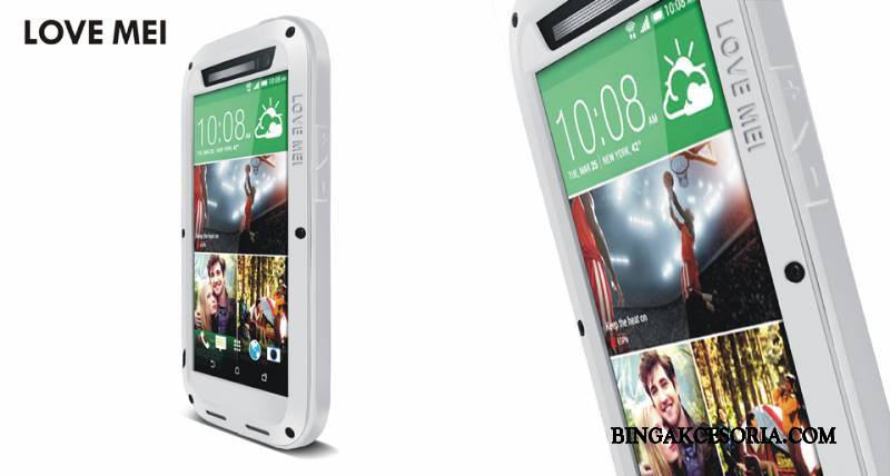 Htc One M8 Futerał All Inclusive Telefon Komórkowy Etui Trzy Mechanizmy Obronne Metal Czarny Ochraniacz