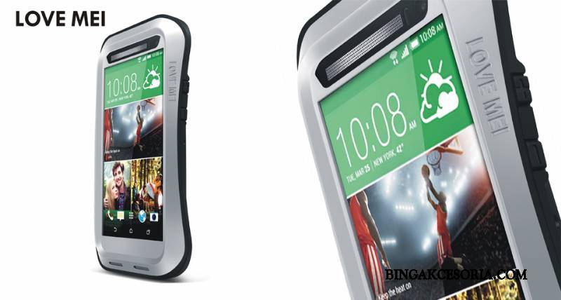 Htc One M8 Futerał All Inclusive Telefon Komórkowy Etui Trzy Mechanizmy Obronne Metal Czarny Ochraniacz