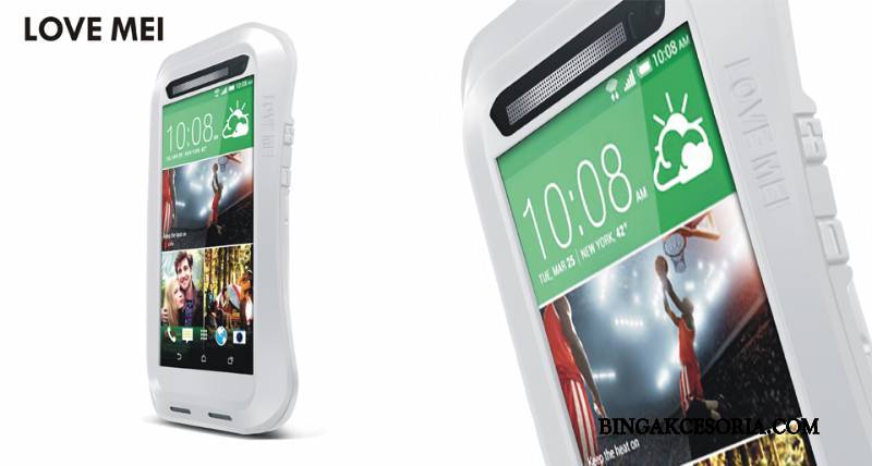 Htc One M8 Futerał All Inclusive Telefon Komórkowy Etui Trzy Mechanizmy Obronne Metal Czarny Ochraniacz