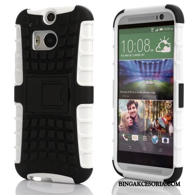 Htc One M8 Futerał Etui Anti-fall Ochraniacz Niebieski Wspornik Telefon Komórkowy Silikonowe