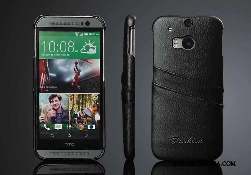 Htc One M8 Futerał Etui Tylna Pokrywa Ochraniacz Telefon Komórkowy Prawdziwa Skóra Karta Tendencja