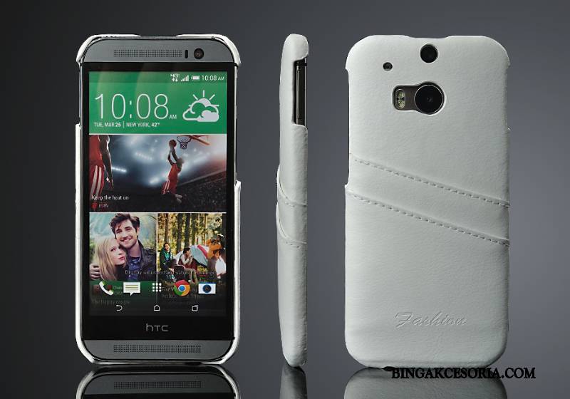 Htc One M8 Futerał Etui Tylna Pokrywa Ochraniacz Telefon Komórkowy Prawdziwa Skóra Karta Tendencja