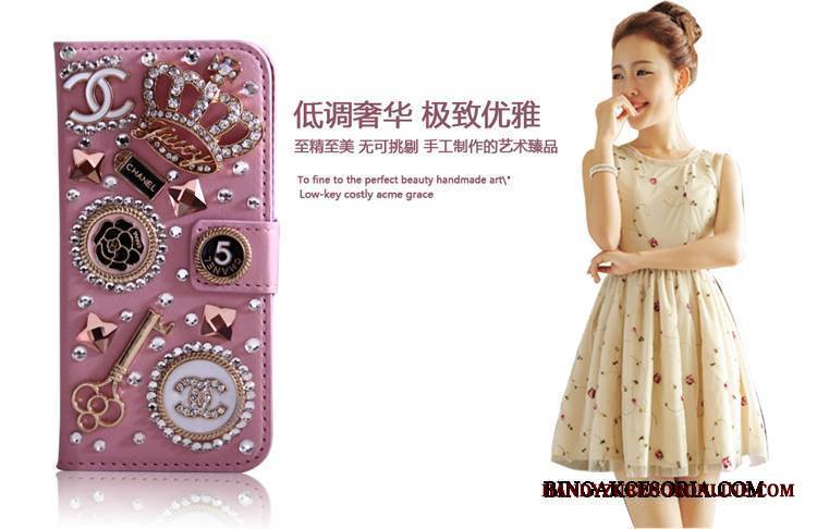 Huawei Ascend G6 Etui Torby Ochraniacz Rhinestone Czerwony Etui Na Telefon Futerał