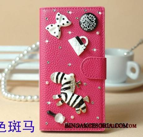 Huawei Ascend G6 Etui Torby Ochraniacz Rhinestone Czerwony Etui Na Telefon Futerał