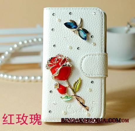 Huawei Ascend G6 Etui Torby Ochraniacz Rhinestone Czerwony Etui Na Telefon Futerał