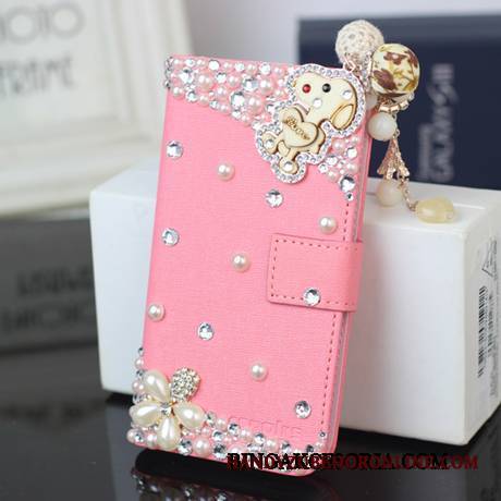 Huawei Ascend G6 Etui Torby Ochraniacz Rhinestone Czerwony Etui Na Telefon Futerał