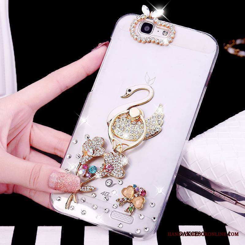 Huawei Ascend G7 Futerał Ring Etui Na Telefon Różowe Tendencja Rhinestone