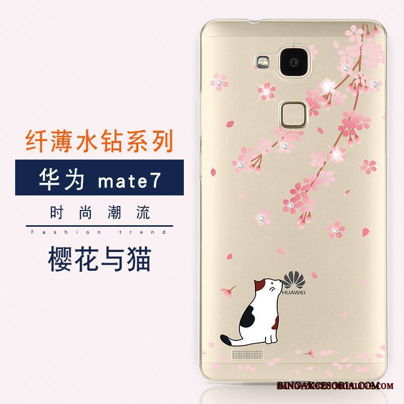 Huawei Ascend Mate 7 Futerał Ochraniacz Miękki Rhinestone Etui Etui Na Telefon Nowy All Inclusive