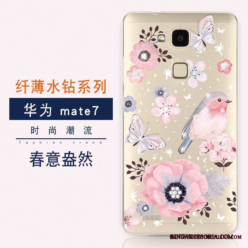 Huawei Ascend Mate 7 Futerał Ochraniacz Miękki Rhinestone Etui Etui Na Telefon Nowy All Inclusive